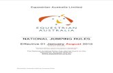 NATIONAL JUMPING RULES...FEI Jumping Rules 26th Edition updated 1 July 2013 FEI Memorandum for Jumping Events (updated 23rd March 2010) FEI General Regulations 23rd Edition Effective
