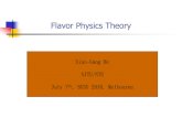 Flavor Physics Theoryminimal SM,