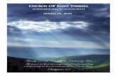 CHURCH OF SAINT THERESA · website. Fridays, 3-4 PM Deacon Tam is the presider and the Chaplet of the Divine Mercy will be prayed. Deacon Tam will also oﬀer a reﬂec on on a Gospel