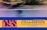 LAKE CUMBERLAND 2017 SPRING CONFERENCE...Session 2: Overcoming Analysis Paralysis: Low Cost & Low Tech Tools that Work Across All Demographics CM I 1.25 Activity Center Meeting Room