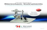 Harvard Apparatus Stereotaxic Instruments · The Harvard Apparatus Compact Stereotaxic Instrument offers everything you have come to expect in a high ensures stable, accurate and