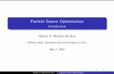 Particle Swarm Optimization - Introductionkursinfo.himolde.no/lo-kurs/lo741/slides/pso_slides.pdf · Presentation overview Origins The idea Continuous optimization The basic algorithm