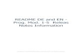 README DE and EN - Prog. Mod. 1-5 Releas Notes Information · README DE and EN - Prog. Mod. 1-5 Releas Notes Information 4 / 15 Schritt-01 - Vorbereitung Installation RCO-tool 2.4.5