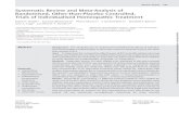 Systematic Review and Meta-Analysis of Randomised, Other ......Systematic Review and Meta-Analysis of Randomised, Other-than-Placebo Controlled, Trials of Individualised Homeopathic