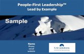 LeadbyExample, · 2020. 5. 9. · Align your Team Create and communicate a vision Establish and align team goals Coach team members in creating individual goals Provide feedback Clarity