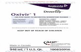 Oxivir® 1 - Index | Washington State University It can be used on the following hard, nonporous surfaces: hospital beds, blood pressure cuffs, exterior surfaces of medical equipment,