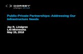 Public-Private Partnerships: Addressing Our Infrastructure ... · Intro Old Challenges, New Financing Tools”— “ ... Effectively structured P3s allow the public and private sectors