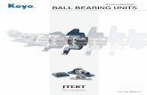 BALL BEARING UNITS - Kavial · 2019. 10. 2. · Koyo Ball Bearing Unit comprises the ball bearing for unit with spherical outside surface and the housing with spheri-cal bearing seat