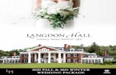 2020 FALL & 2021 WINTER WEDDING PACKAGE · • Onsite wedding coordinator to assist with the planning process and orchestrate set-up on wedding day • The perfect setting for your