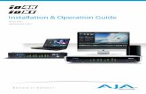 Installation & Operation Guide€¦ · Installation & Operation Guide Version 10.5r2 Published: April 2, 2014. Io XT/4K v10.5r2 2  Table of Contents Notices ...