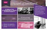 Course Prospectus - Words2Win€¦ · your value in the form of an elevator pitch (verbal) or a positioning statement (written). This captures your audience’s attention and creates