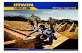 Marking & Layout Tools - IRWIN · Marking & Layout Tools 800.866.5740 M arking & Layou T TooLs 45 Chalk reels The IRWIN STRAIT-LINE Precision chalk reel is ideal for detail finish