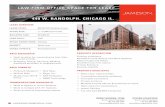 440 W. RANDOLPH, CHICAGO IL....• Tax and Cam $3.90/ft Combined ADDITIONAL PHOTOS 440 W. RANDOLPH WEST LOOP, CHICAGO, IL 60606 BRENT BURDEN, CCIM STEVEN GOLDSTEIN Senior Vice President