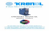 Fiber Moving Equipment - 3dcart...OWNERS MANUAL MODEL #5200-E Fiber Moving Equipment KRENDL MACHINE COMPANY • 1201 SPENCERVILLE AVE DELPHOS, OHIO 45833 • TELEPHONE 419-692-3060