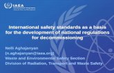 International safety standards as a basis for the ... · IAEA presentation Author: N.Aghajanyan@iaea.org Subject: For WENRA WS Created Date: 11/12/2019 11:19:43 AM ...