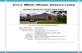 CITY WIDE HOME INSPECTORS · City Wide Home Inspectors Certified Master Inspector, CMI Certified Mould Inspector, IAC2 Certified Commercial Property Inspector, CCPI Certified Infrared