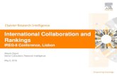International Collaboration and Rankings · Research-intensive universities have high levels of international collaboration Source: SciVal analysis of Scopus data, Sept. 2015 ...