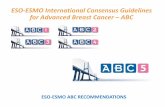 ESO-ESMO International Consensus Guidelines for ......2020/09/05  · • Patients should have easy access to well designed clinical studies, since these are crucial for further improvement