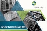 Investor Presentation Q1 2020 - Schoeller Allibertir.schoellerallibert.com/_files/SP-BV-Investor-Presentation-Q1-2020.pdf• Despite the global economic downturn caused by the Covid-19