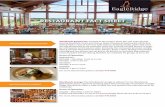 RESTAURANT FACT SHEET - Eagle Ridge Resort & Spa...RESTAURANT FACT SHEET Woodlands Restaurant: Located in the resort’s main Inn and open all year serving breakfast, lunch and dinner