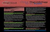 VOLUME 8 ISSUE 11 NOVEMBER 2015 · Clinical Thyroidology for the Public (from recent articles in Clinical Thyroidology) Volume 8 ISSUE 11 NOVEMBER 2015 4 Back to Table of Contents