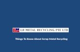 Things To Know About Scrap Metal Recycling