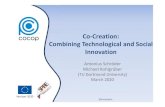 Co-Creation: Combining Technological and Social Innovation...Co-creation process in COCOP project, March 2020 Starting Point Starting point: A lot of technological innovation is not