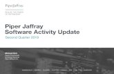 Piper Jaffray Software Activity Update · Global Reach. Our firm consists of 1,300+ professionals in 59 offices globally ... connecting people through video, voice, chat and content