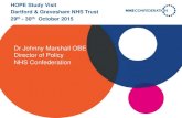 Dr Johnny Marshall OBE Director of Policy NHS Confederation/media/Confederation... · Urgent and emergency care (UEC) vanguards 30 Greater Nottingham Strategic Resilience Group 31