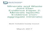 Minerals and Waste Joint Plan Evidence Paper 2: Minerals Specific Evidence … and... · Evidence Paper: Minerals Specific Evidence North Yorkshire Minerals and Waste Joint Plan 7