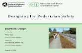 Designing for Pedestrian Safetyfor Pedestrian Safety –Sidewalk Design 2 ‐ 46. Options for ADA training. Ö. Designing Pedestrian Facilities for Accessibility (DPFA) Web Based Course