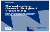 Rapid Evidence Review of Subject- Specific Continuing … · Foreword Teachers say that they find subject-specific continuing professional development (CPD) more beneficial to their