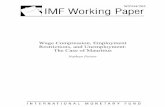 Wage Compression, Employment Restrictions, and Unemployment… · 2004. 11. 11. · unemployment spells, as well as the extent of unemployment and labor market churning. With institutions