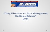 “Drug Diversion vs. Pain Management, Finding a Balance” 2014 · 2014. 10. 1. · Top Rx Drugs of Abuse • OXYMORPHONE (Opana/Opana ER) $10$40-• METHYLPHENIDATE (Ritalin) $10-$12