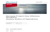 Hornsea Project One Offshore Windfarm Weekly Notice of GMS Endeavour 370582000 +44 07379 922184 @fleet.gmsuae.com