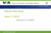 ISOAG Meeting June 7, 2017 - vita.virginia.gov · 2017. 11. 16. · Step 6: Strategy Update Factors Changes to missions/business processes Changes in enterprise and/or security architecture