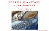 EART164: PLANETARY ATMOSPHERESfnimmo/eart164/Week6...F.Nimmo EART164 Spring 11 Mixing Length Theory • We previously calculated the radiative heat flux through atmospheres • It