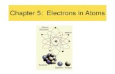 Chapter 5: Electrons in Atomshkingscience.weebly.com/uploads/4/5/4/8/45489663/... · The Quantum Mechanical Model •The modern description of the electrons in atoms, the Quantum