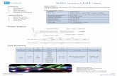 LED Fabric MX01 Series - electronics123 · MX01 SERIES LED FABRIC Inolux Corporation Proprietary & Confidential 2017-corp.com Features • Waterproof • Washable • Easy Sewing