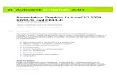 Presentation Graphics In AutoCAD 2004 GD32-3L and GD43-4L · Presentation Graphics In AutoCAD 2004 GD32-3L and GD43-4L 2 Why would you want to use AutoCAD as a presentation tool?
