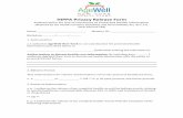 HIPPA Privacy Release Form - AgeWell New York...claims payment report for litigation or subrogation purposes, please note: you must submit a notarized authorization to receive records.