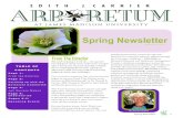 Spring Newsletter - JMU Newsletter Files/Sprin… · Spring Newsletter Spring Newsletter MARCH 2013 Jan Sievers Mahon From The Director Page 1: From the Director Page 2: Catching