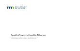 South Country Health Alliance · Examiners: Elaine Johnson, RN, BS, CPHQ and Kate Eckroth, MPH Final Report Issue Date: November 5, 2019 . Minnesota Department of Health Managed Care