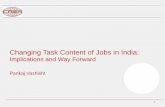 Changing Task Content of Jobs in India · Pankaj Vashisht 1 . Trade, Technology and Skill Premium • Globalization • ICT Revolution ... Modified Wald Test Heteroskedasticity Chi