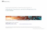 Global Factors and Inflation in Canada · causes de la faiblesse récente de l’inflation, elle conforte notre évaluation présente : la faiblesse observée ces derniers trimestres