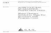 GAO-13-268, Agricultural Quarantine Inspection Fees: Major ...AQI collections from year to year to maintain a shared APHIS-CBP reserve to provide a cushion against unexpected declines
