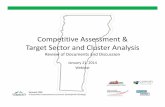 Competitive Assessment Target Sector and Cluster Analysisaccd.vermont.gov/sites/accdnew/files/documents... · • VT employment grew 2000‐2012, but slower than the U.S. average