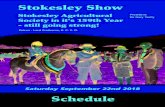Stokesley Agricultural President: Society in it's 159th ... · Schedule President: Sir Gary Verity Stokesley Show Saturday September 22nd 2018 Patron - Lord Crathorne, K. C. V. O.