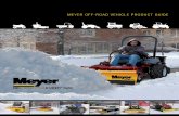 MEYER OFF-ROAD VEHICLE PRODUCT GUIDE · The Meyer Path Pro is a commercial-grade, full-trip plow available in 127cm, 152cm or 183cm widths. Path Pro’s 65-degree attack angle scrapes