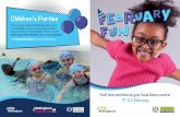 17-22 February - Active Nottingham · For a unique children’s birthday party book an inﬂ atable, tennis or pool party at Clifton Leisure Centre or Nottingham Tennis Centre and